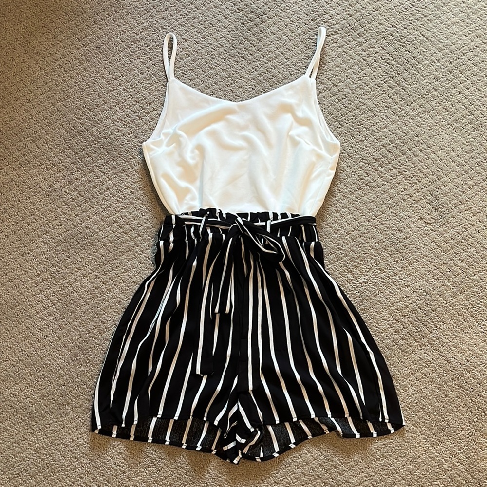 NEW STRIPED ROMPER!!